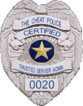 Cheat Police TSA Badge #0020